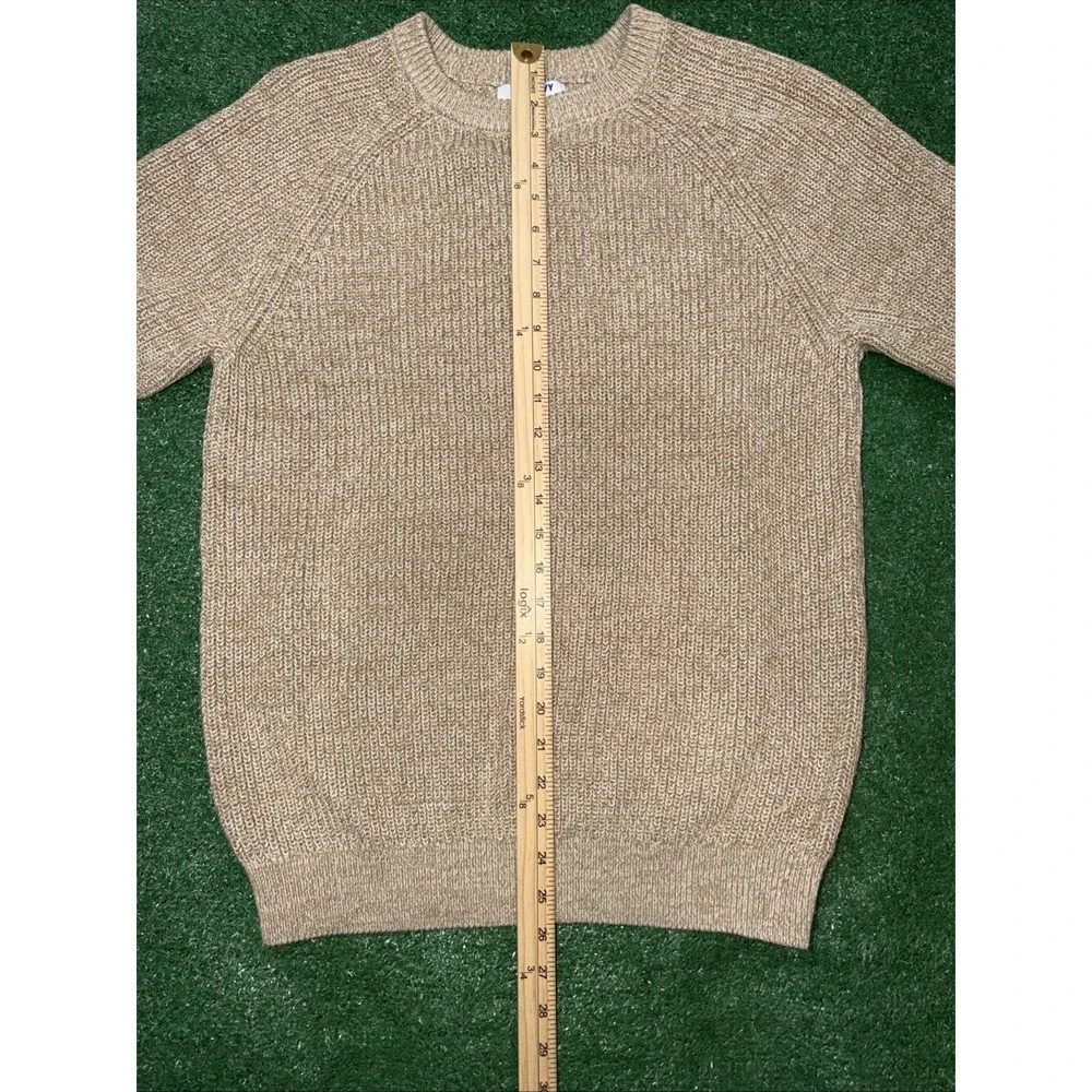 Old Navy Men's Beige Crewneck Knit Sweater Size Small‎ Oatmeal